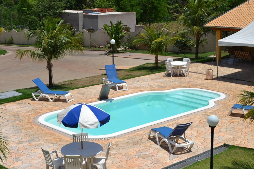 Piscina vista de cima