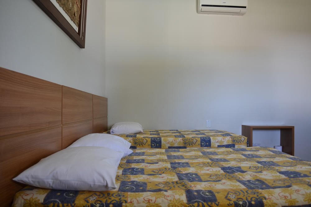 Quarto com ar-condicionado